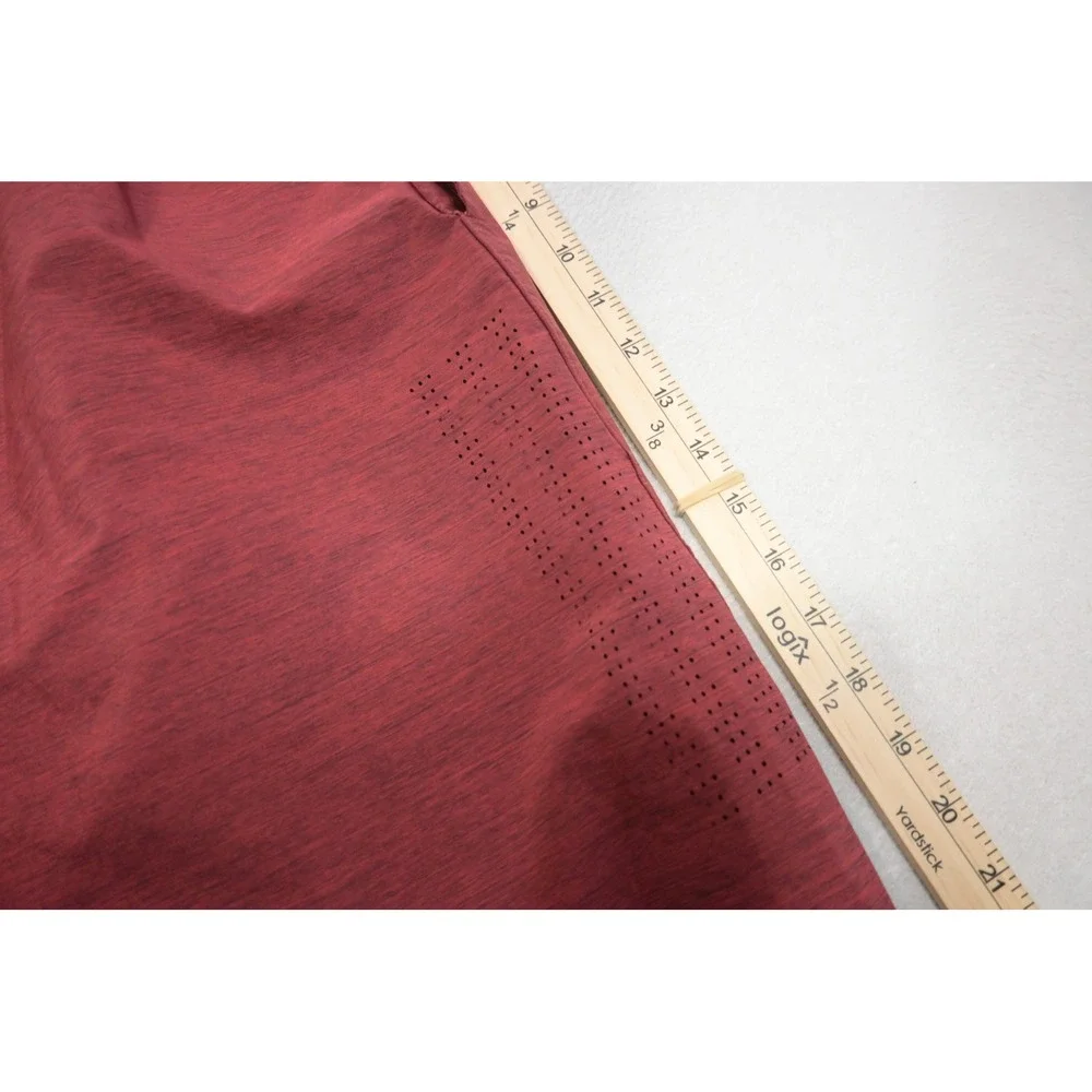 Adidas Athletic Gym Shorts Men XL Maroon‎ Performance W/Pockets Excellent